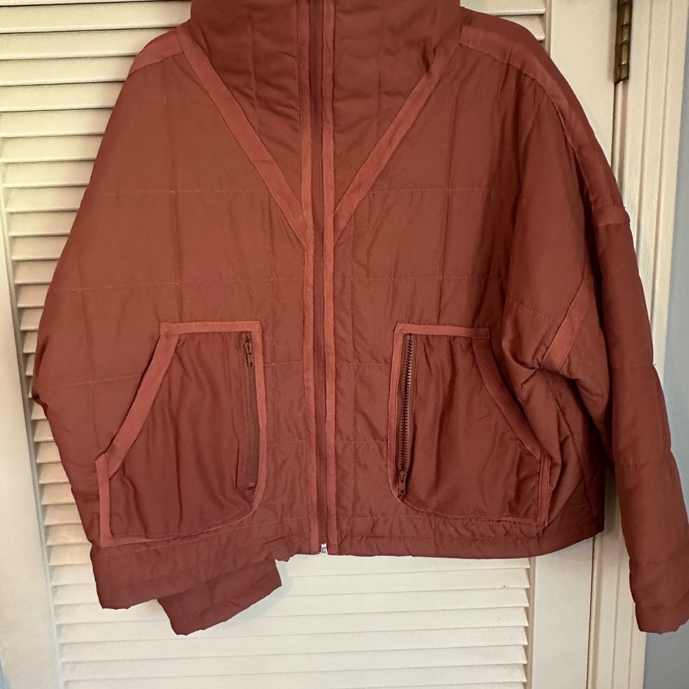 POL Rust Quilted Jacket